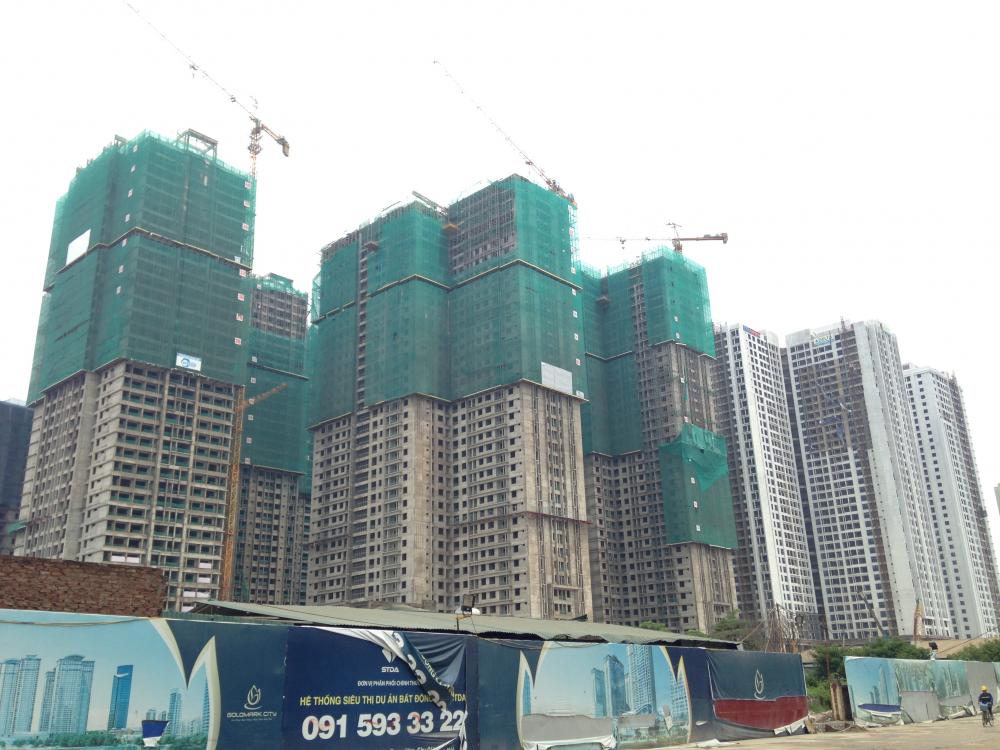 Dự án đang xây khuôn viên hồ điều hòa