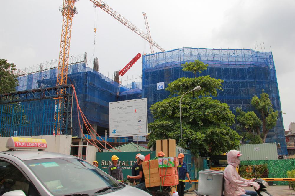 Dự án đang thi công tới tầng 5