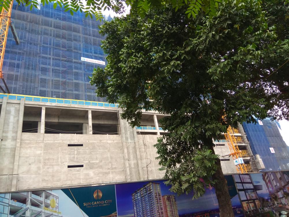 Dự án đang thi công tới tầng 17