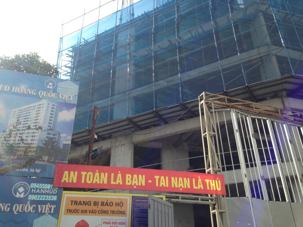 Dựa án đang thi công mặt sàn tầng 6