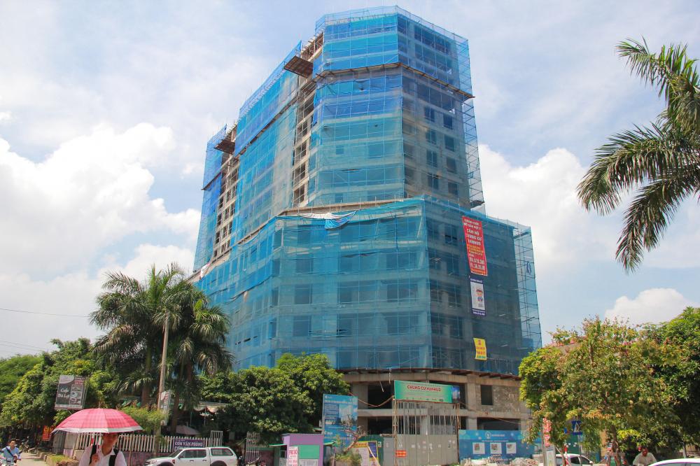 Dự án đang thi công tới mặt sàn tầng 17