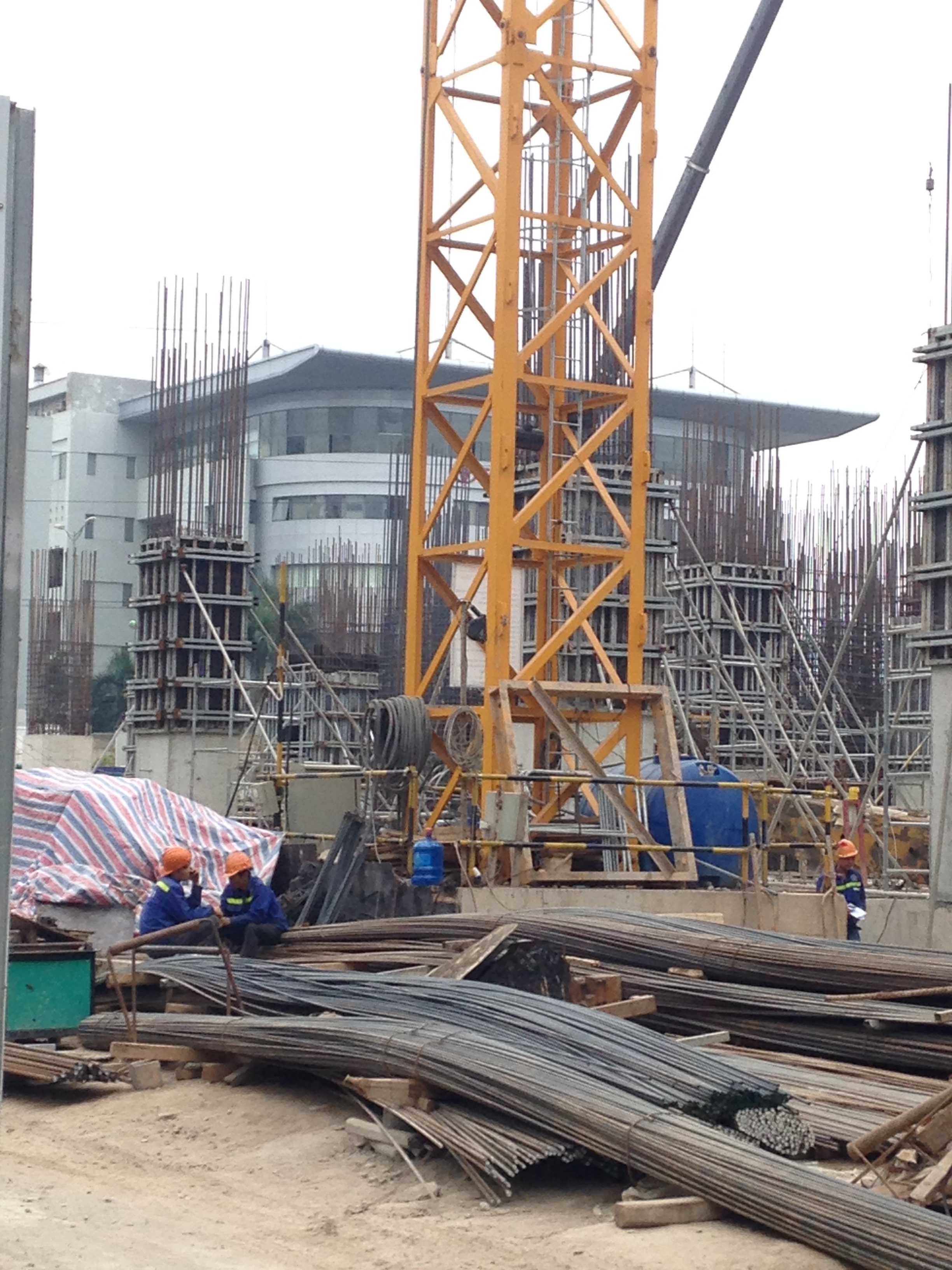 Dự án đã thi công xong hầm, đang thi công tầng 1