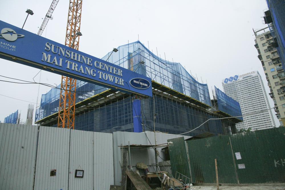 Dự án đang thi công tới mặt sàn tầng 3