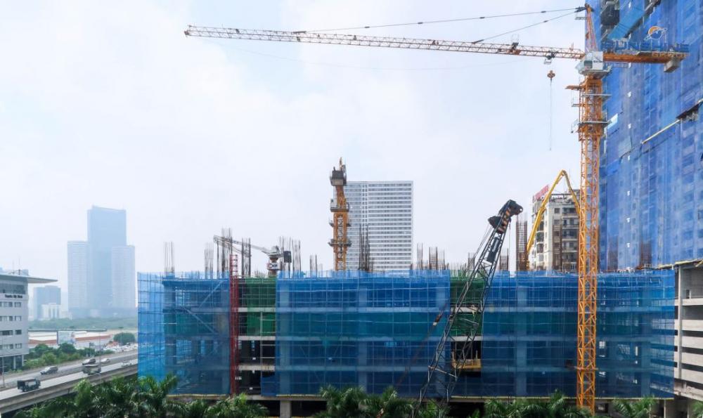 Dự án đang xây tới tầng 6, chuẩn bị lên tầng 7