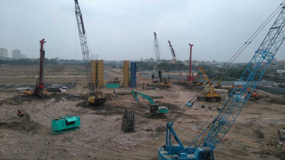 Dự án đang thi công hạng mục khoan nhồi